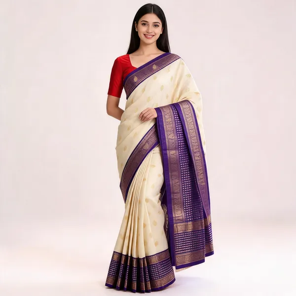 KP-R_281_SOFT_LICHI_SILK_CLOTH_Saree