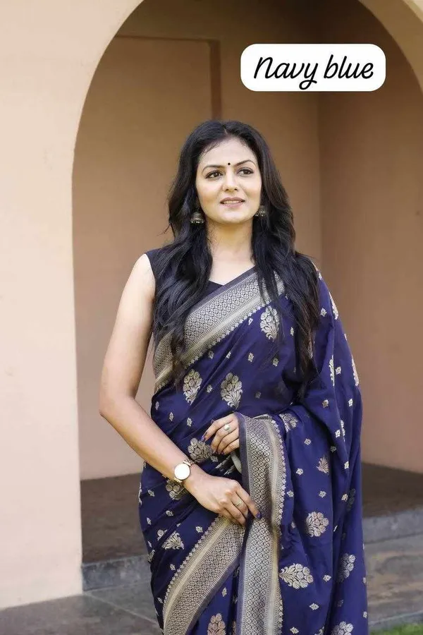 KPR_212_BLUE_SOFT_LICHI_SILK_SAREE