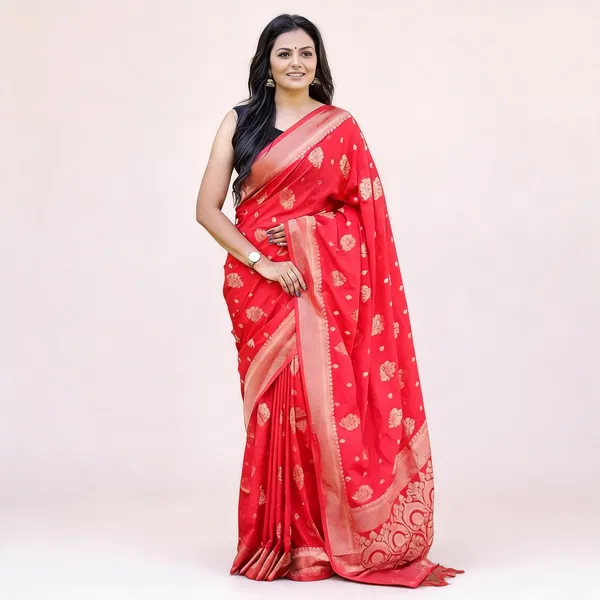 KPR_212_RED_SOFT_LICHI_SILK_SAREE