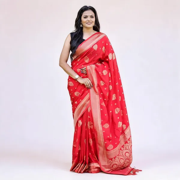 KPR_212_RED_SOFT_LICHI_SILK_SAREE