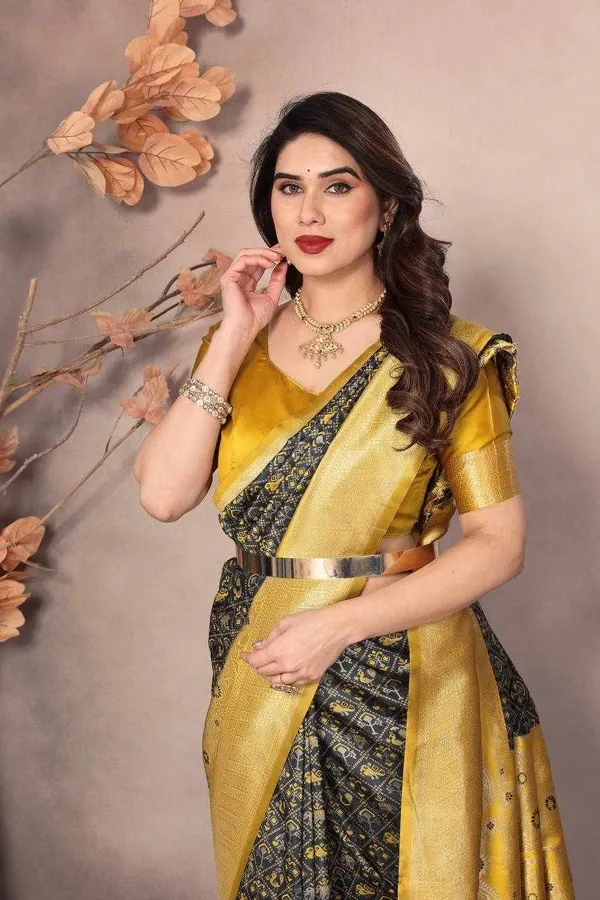 KPR_216_GREEN_SOFT_LICHI_SILK_SAREE