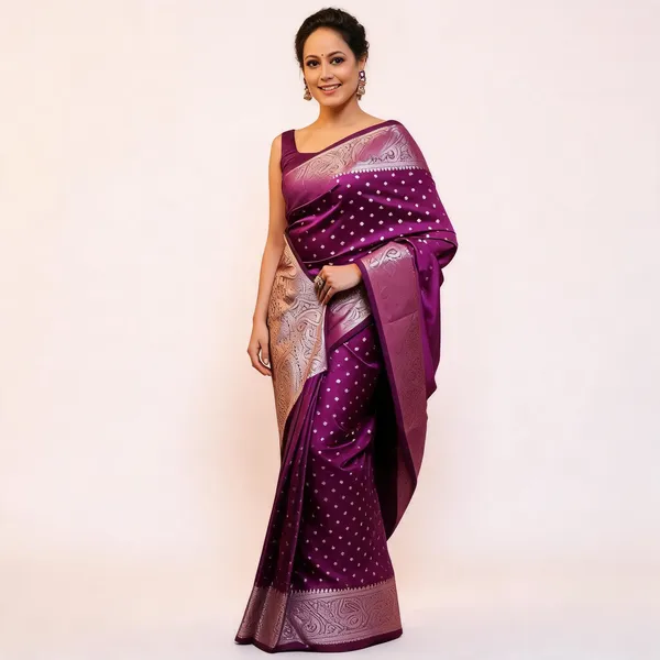 KPR_218_WINE_SOFT_LICHI_SILK_SAREE