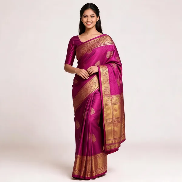 KPR_291_Premium_Eegance_Gold_Border_Saree