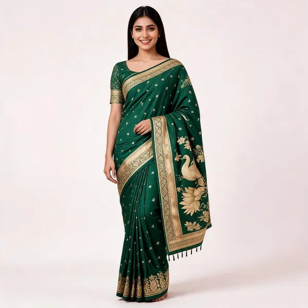 KPR_302_BEAUTIFUL_PURE_SILK_GREEN_SAREE