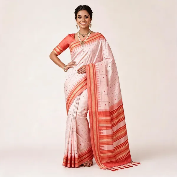 KPR_304_NEW_SOFT_LITCHI_SILK_CLOTH_SAREE