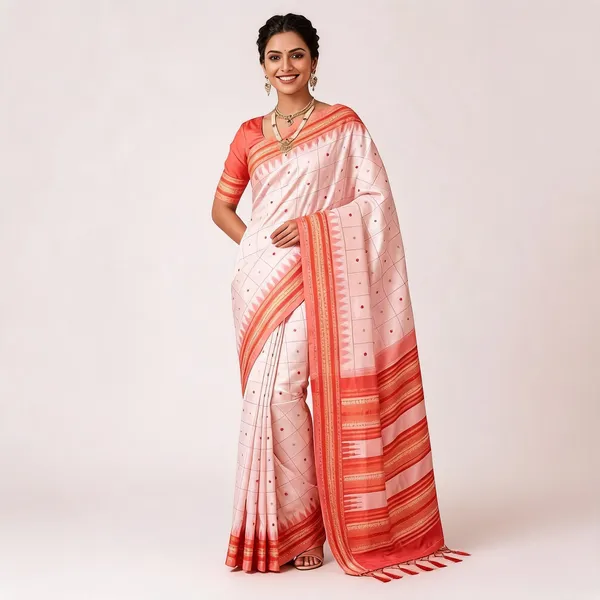 KPR_304_NEW_SOFT_LITCHI_SILK_CLOTH_SAREE