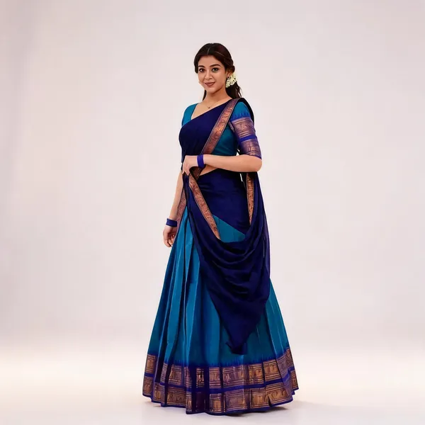 KPW_329_Blue_Kanjiveram_Silk_Zari_Lehanga