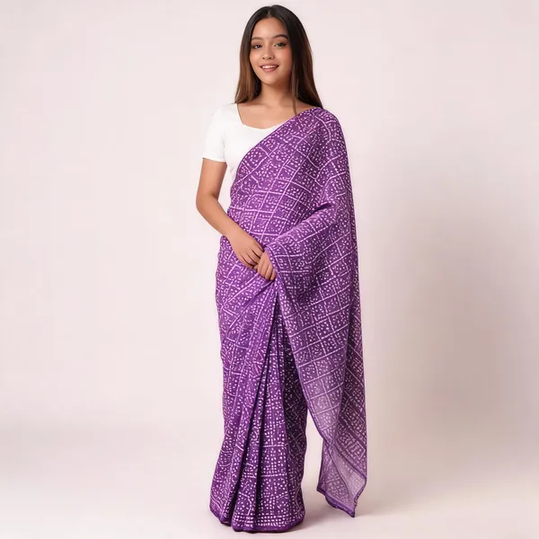 KPW_333_Beautiful_Bandhani_Design_Ready_To_Wear_Saree