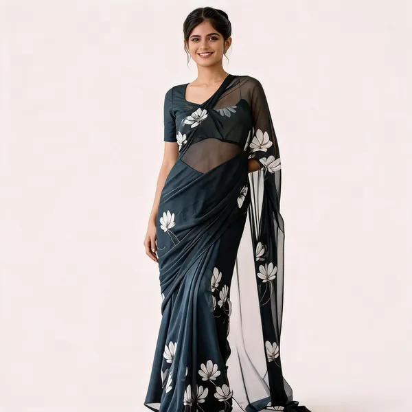 KPW_334_Pure_Soft_Georgette_Ready_To_Wear_Saree