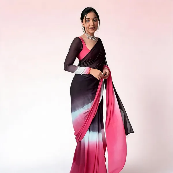 KPW_335_Pure_Soft_Georgette_Ready_To_Wear_Saree