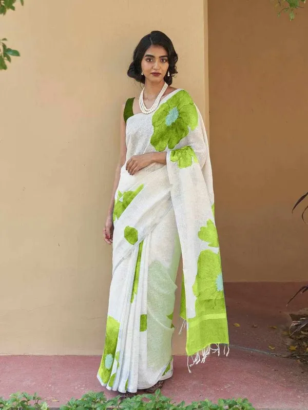 KPW_345_Green_Beautiful_Digital_Printed_Saree