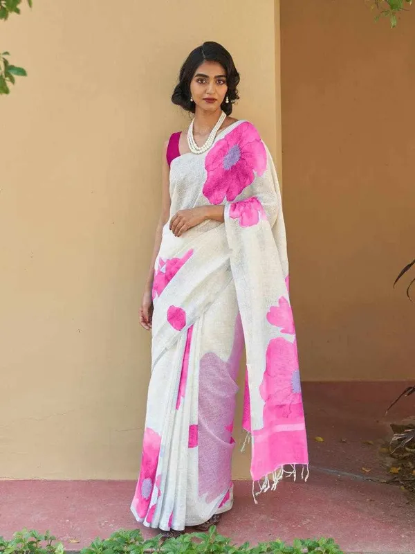 KPW_345_Pink_Beautiful_Digital_Printed_Saree
