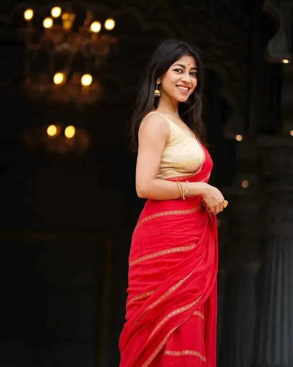 KPW_392_New_Exclusive_Classy_Red_Saree