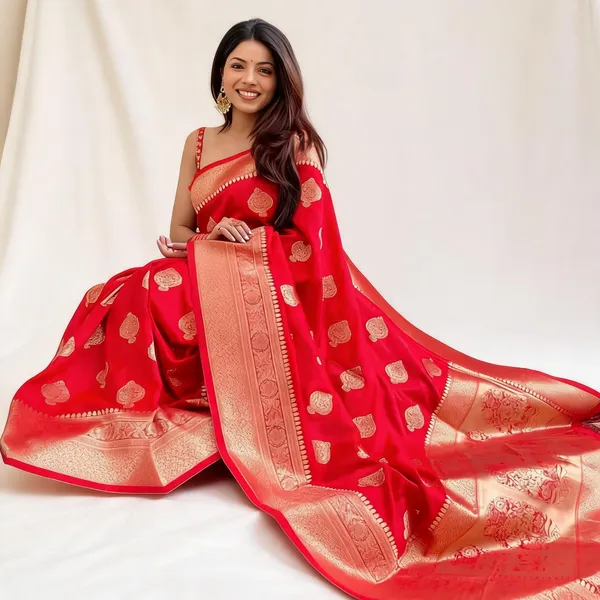 MF_1610_RED_SOFT_LICHI_SILK_SAREE