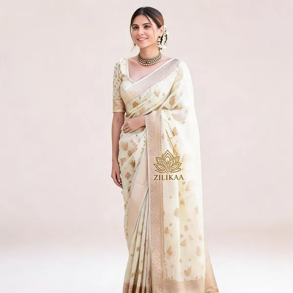 MF_1650_WHITE_SOFT_LICHI_SILK_SAREE