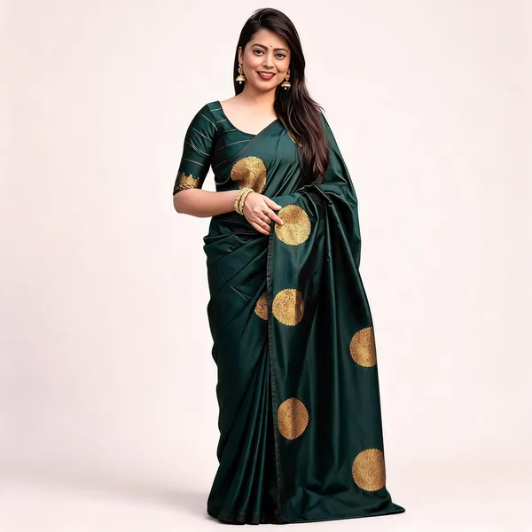 MF_1740_DARK_GREEN_BEAUTIFUL_RICH_PALLU_SAREE