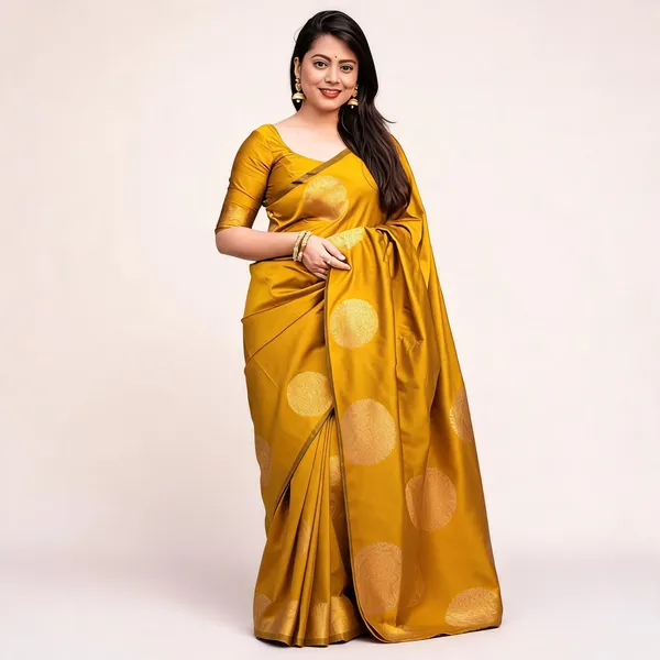 MF_1740_YELLOW_SOFT_LICHI_SILK_CLOTH_BEAUTIFUL_SAREE
