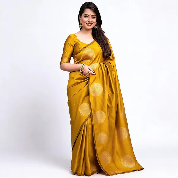 MF_1740_YELLOW_SOFT_LICHI_SILK_CLOTH_BEAUTIFUL_SAREE