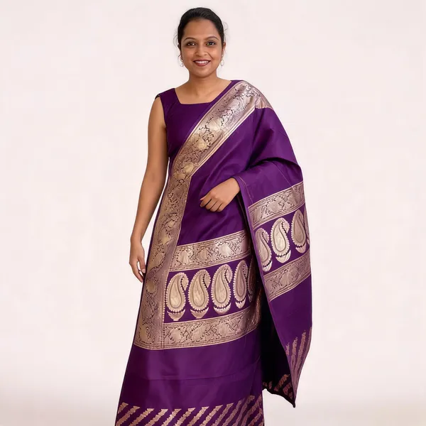 MF_1760_PURPLE_BANARASI_SOFT_LICHI_SILK_SAREE