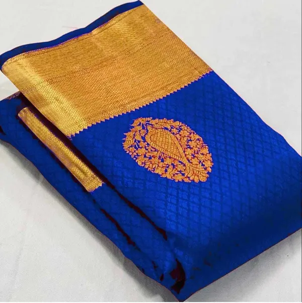 MF_1780_BLUE_SOFT_LICHI_SILK_SAREE