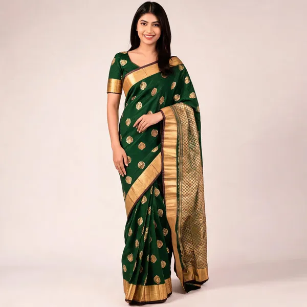 MF_1780_GREEN_SOFT_LICHI_SILK_SAREE