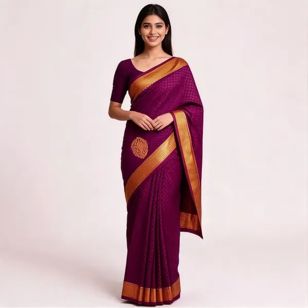 MF_1780_WINE_SOFT_LICHI_SILK_SAREE