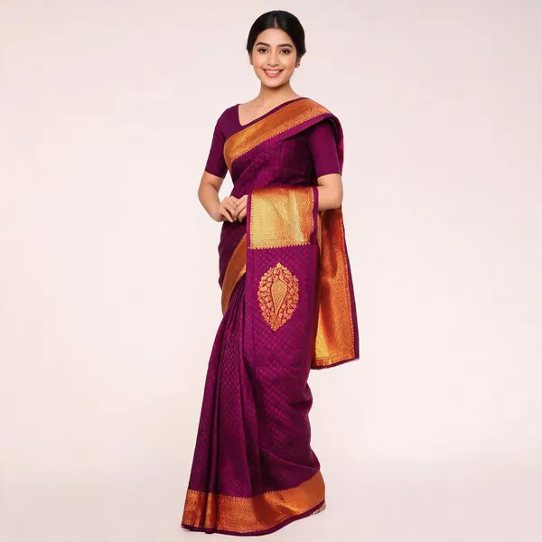 MF_1780_WINE_SOFT_LICHI_SILK_SAREE