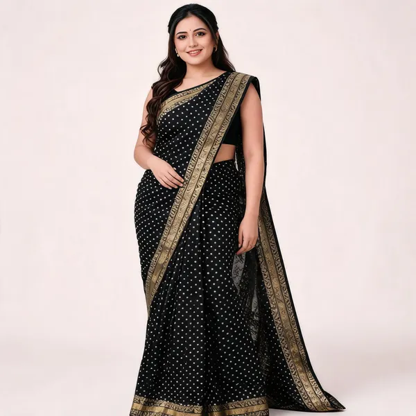 MF_1830_BLACK_SOFT_LICHI_SILK_SAREE