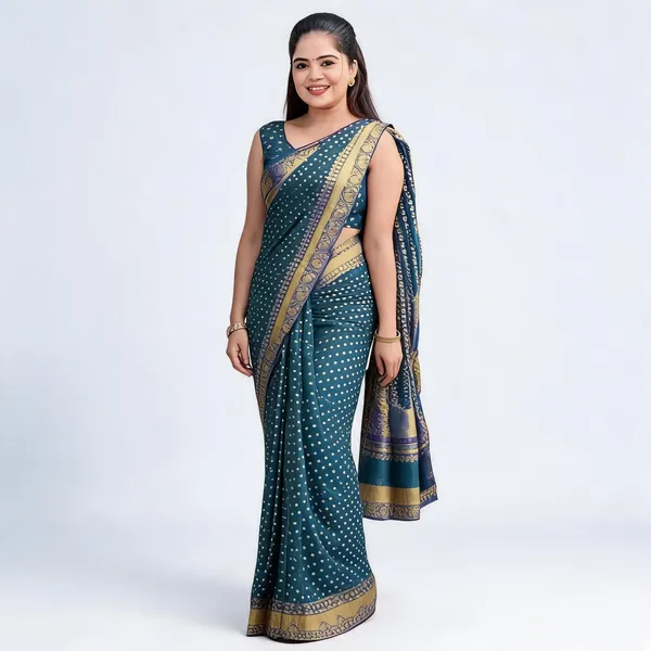 MF_1830_PETROL_SOFT_LICHI_SILK_SAREE