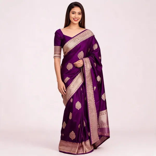 MF_1860_WINE_SOFT_LICHI_SILK_CLOTH_SAREE