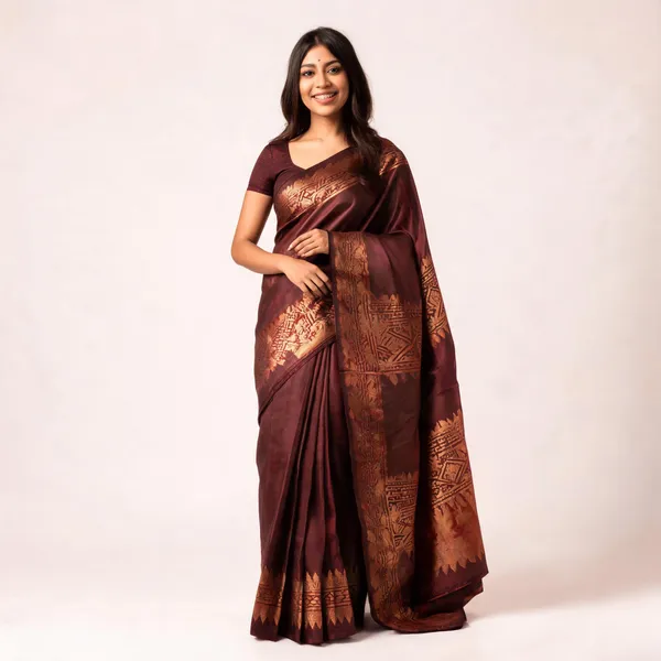 MF_1950_MAROON_BANARASI_SOFT_LICHI_SILK_SAREE