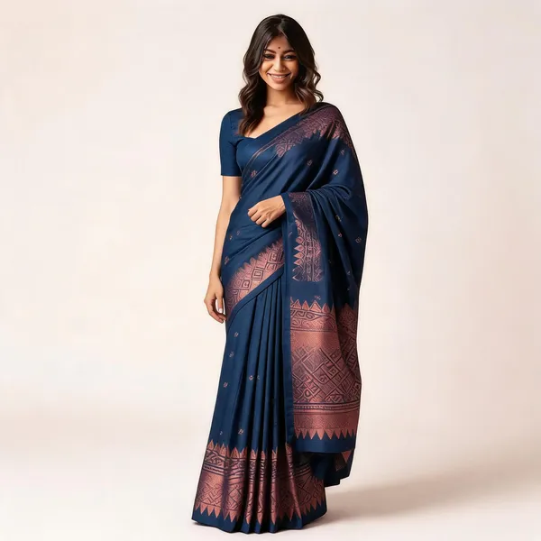 MF_1950_ROYAL_BLUE_BANARASI_SOFT_LICHI_SILK_SAREE