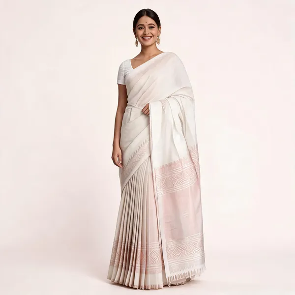 MF_1950_WHITE_BANARASI_SOFT_LICHI_SILK_SAREE