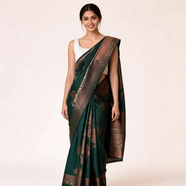 MF_2040_SOFT_LICHI_SILK_CLOTH_GREEN_COLOR_SAREE