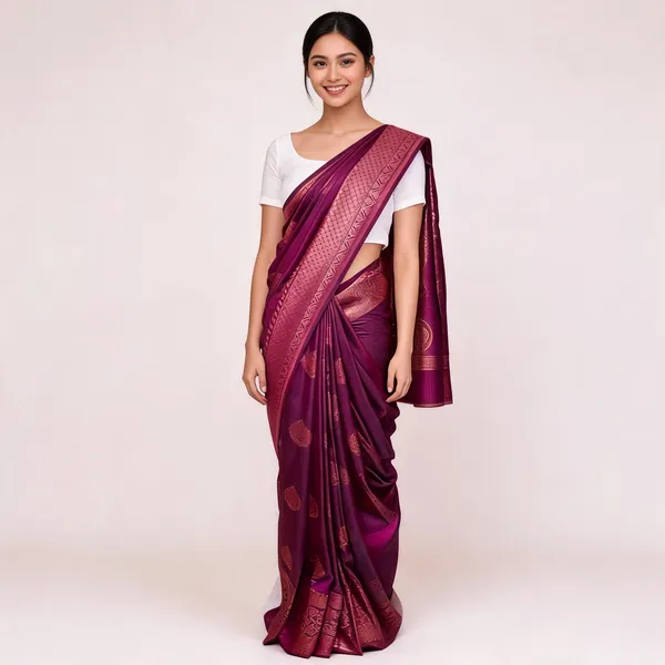 MF_2040_SOFT_LICHI_SILK_CLOTH_WINE_COLOR_SAREE