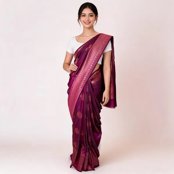 MF_2040_SOFT_LICHI_SILK_CLOTH_WINE_COLOR_SAREE