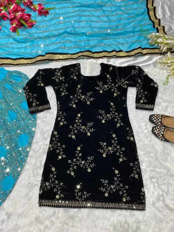 MF_242_Blue_Top_Dhoti_Salwar_and_Dupatta
