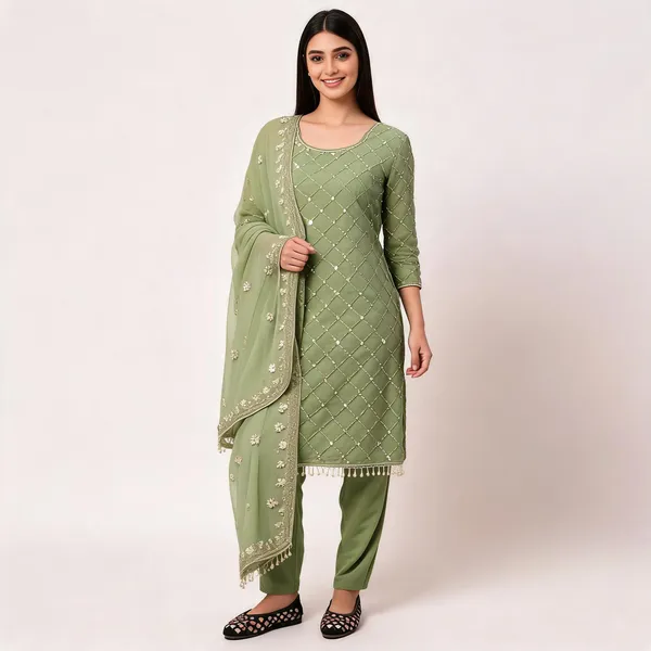 MF_409_New_Fancy_Embroidered_Light_Green_Dress