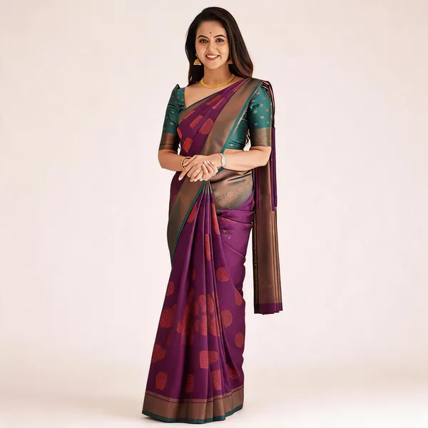 MF_53_PURPLE_SOFT_LICHI_SILK_SAREE