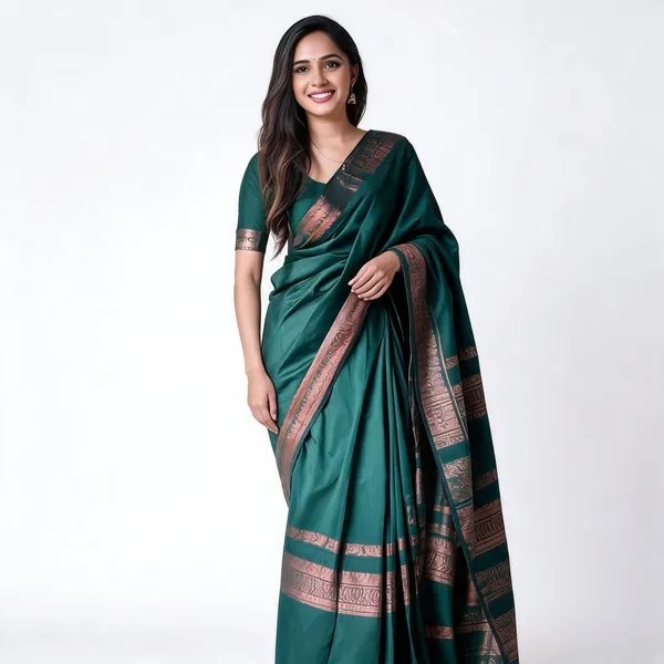 MF_83_GREEN_SOFT_LICHI_SILK_SAREE