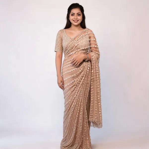 NC_5274_Beautiful_fancy_Sequance_Saree