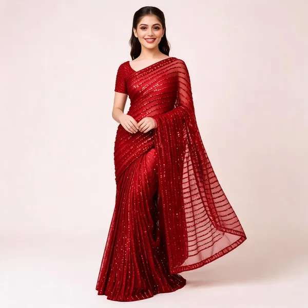 NC_5291_Soft_Georgette_Party_Wear_Saree