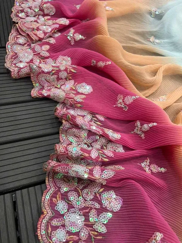 NC_5307_Soft_Georgette_Party_Wear_Saree