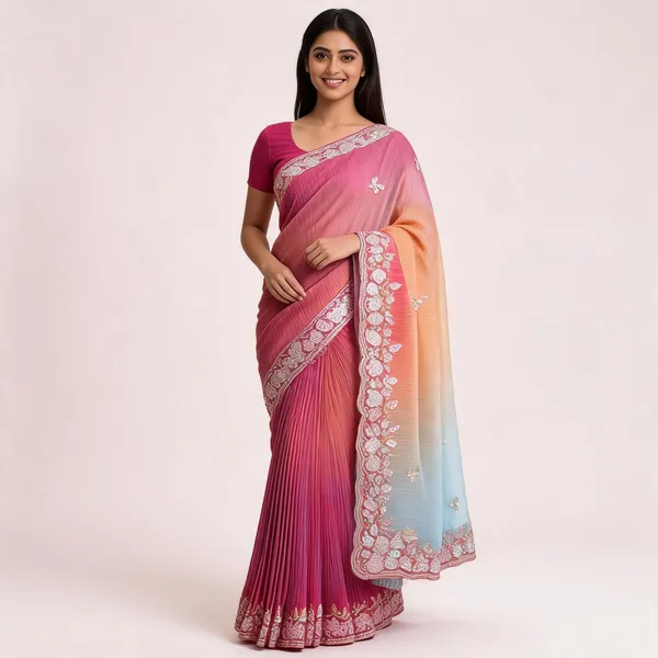 NC_5307_Soft_Georgette_Party_Wear_Saree