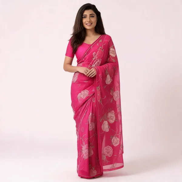 NC_5398_Beautiful_floral_Print_Saree