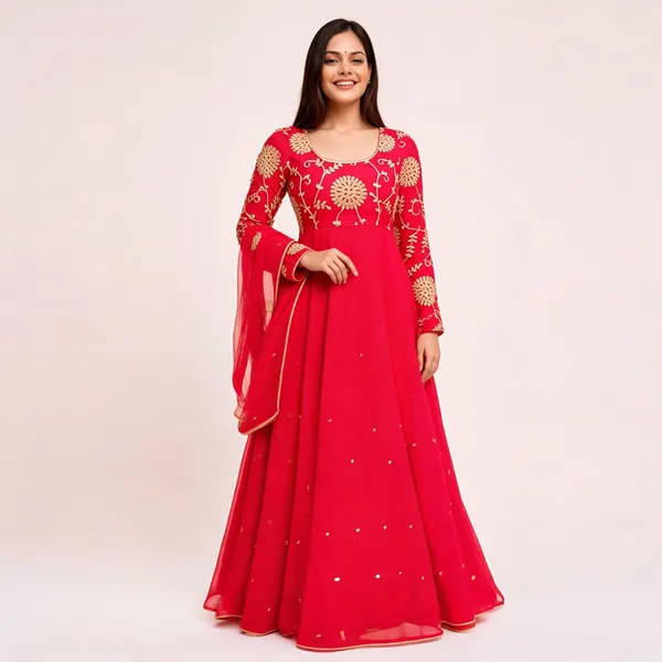 PC_392_Red_Embroidered_Gown