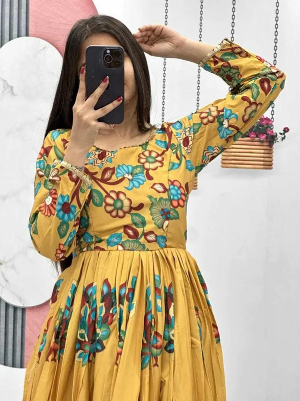 Pc_453_New_Kalamkari_Gown