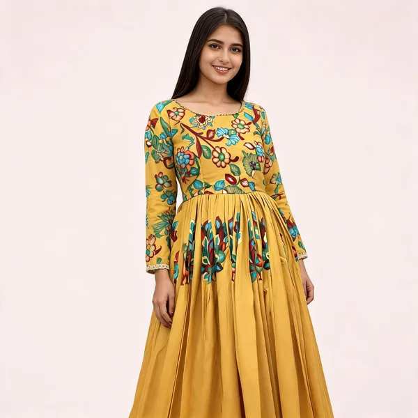 Pc_453_New_Kalamkari_Gown