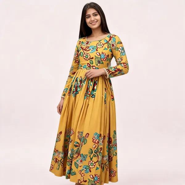 Pc_453_New_Kalamkari_Gown