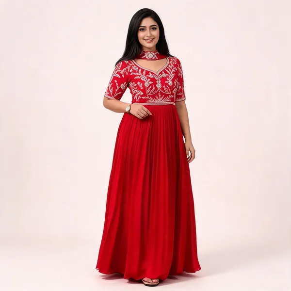 PC_459_Red_Fox_Georgette_Embroidered_Gown